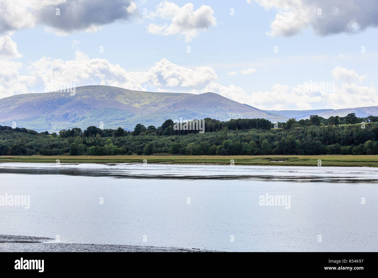 View over the River Nith towards criffel, Dumfries Stock Photo