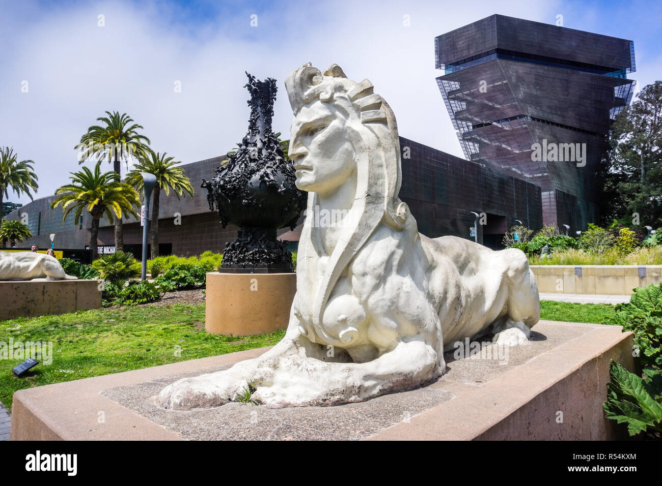 Sphinx Statue by Arthur Putnam located in front of De Young Museum