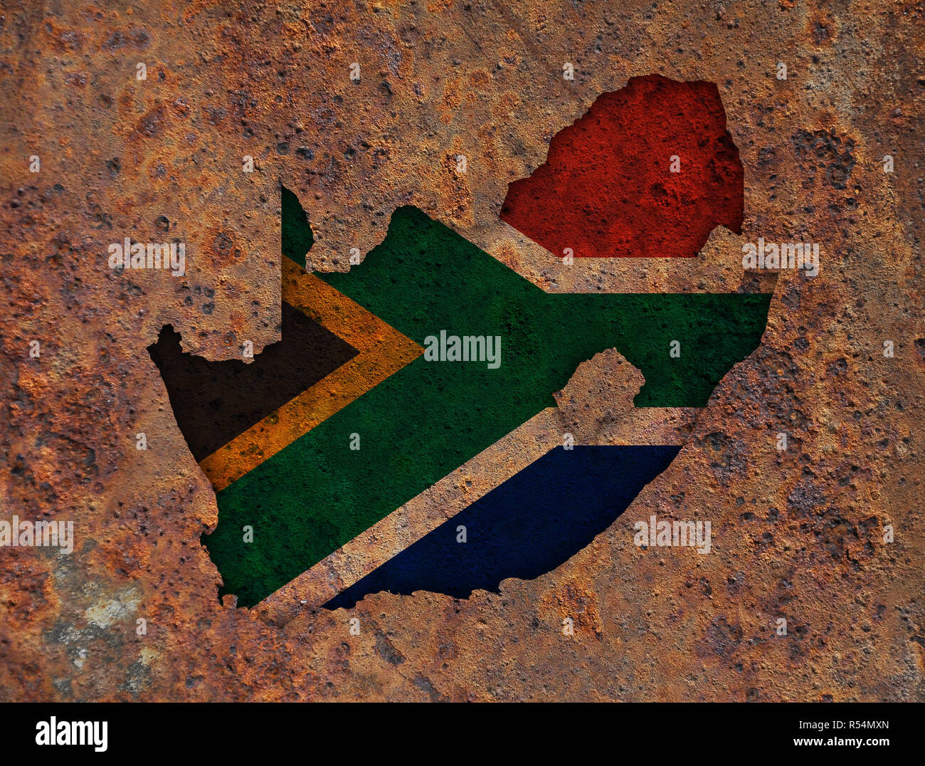 Map south africa national flag hi-res stock photography and images - Alamy