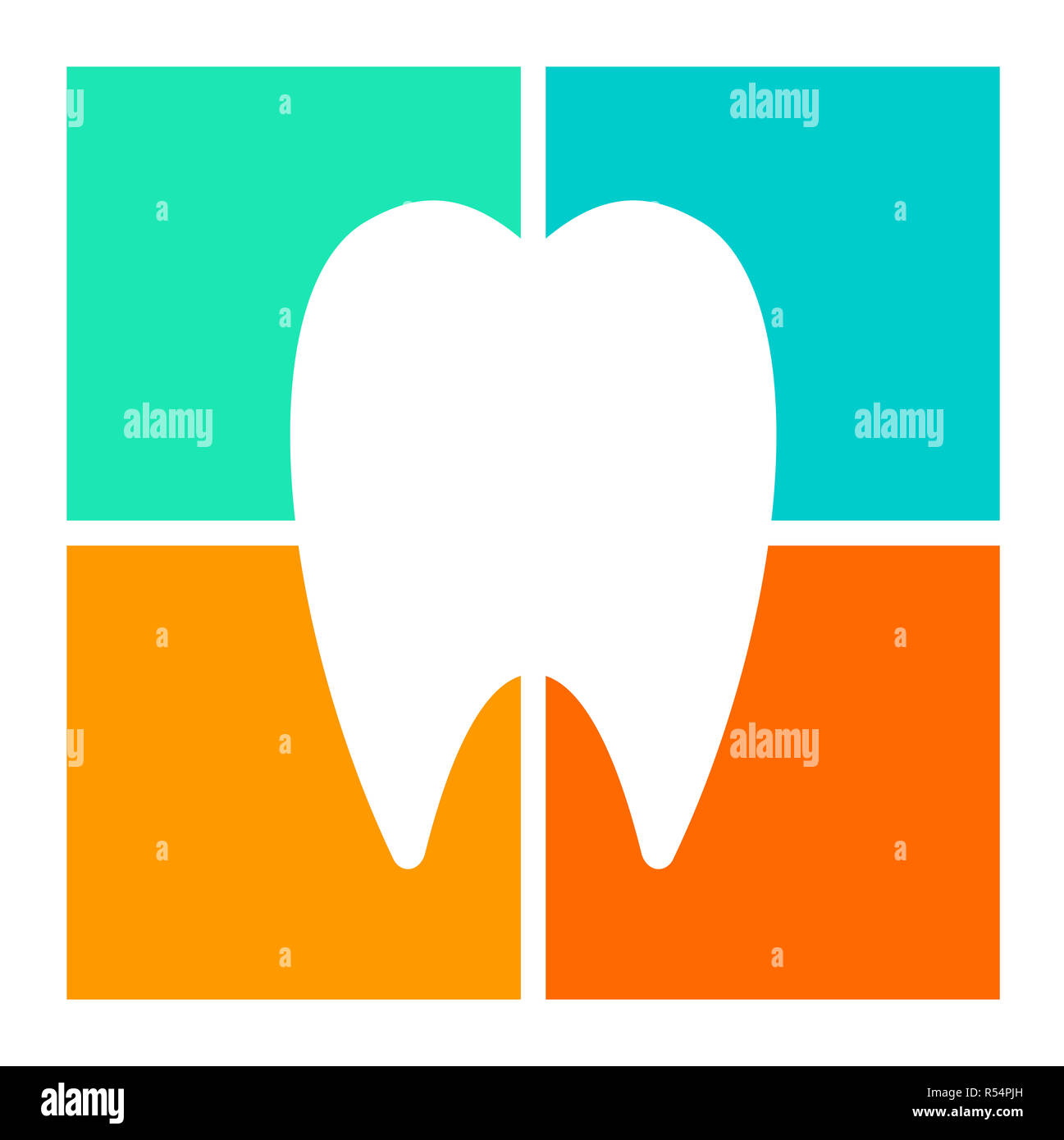 tooth icon,symbol illustration Stock Photo