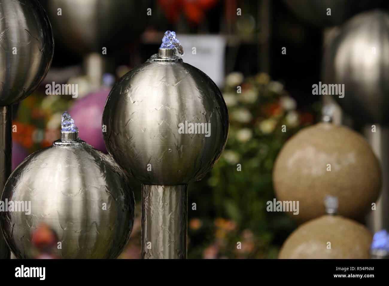 Glass Balls in Herrenhausen Gardens Hanover Germany Stock Photo Alamy