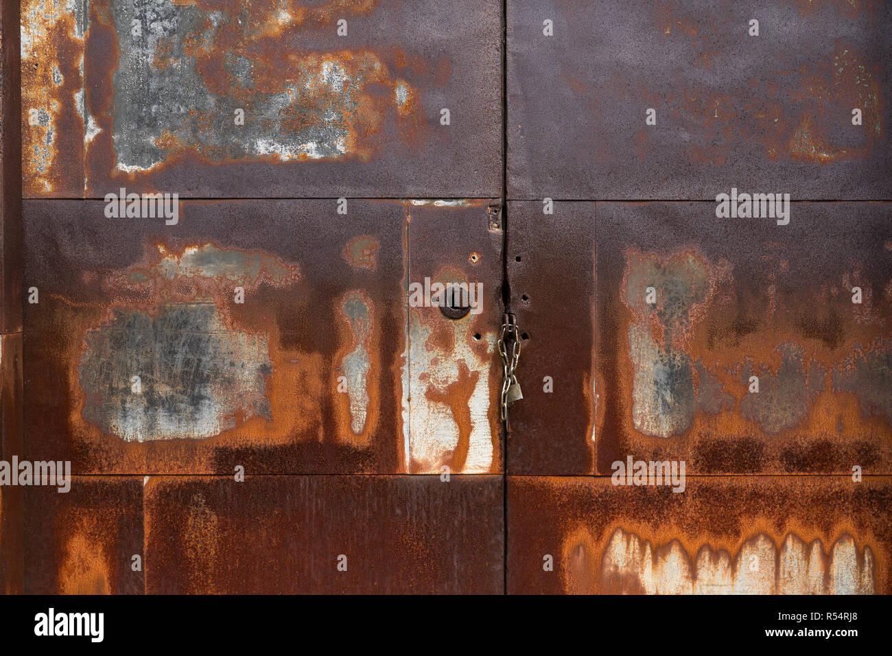 Rustic metal door Stock Photo Alamy