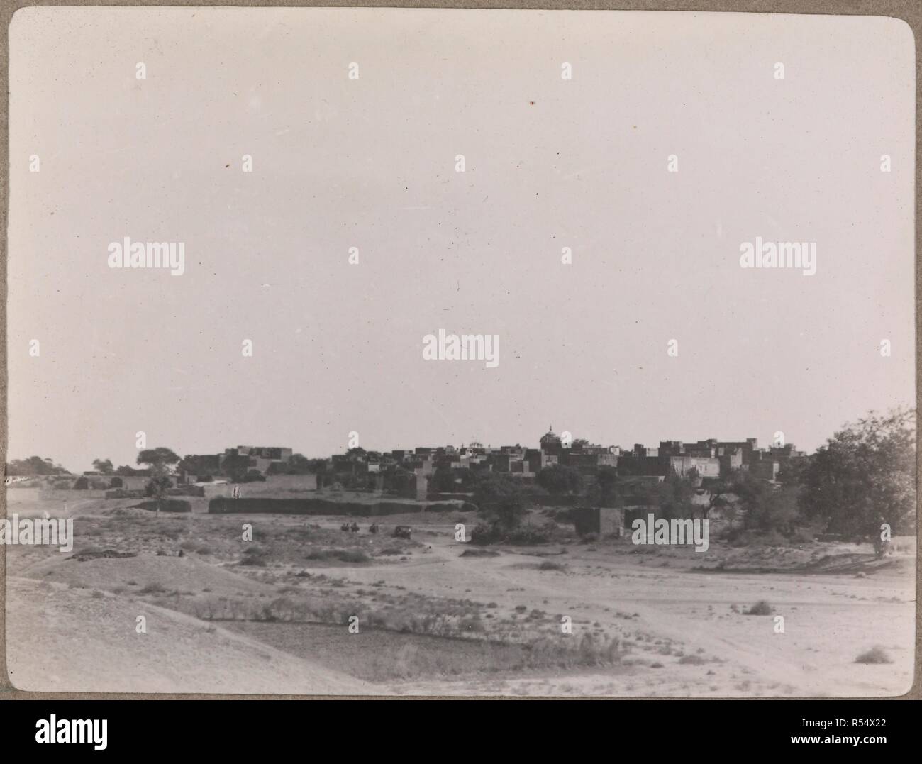 Tirich mir from Chitral. Photograph. 1906. Source: Photo 392/27(13). Author: Stein, Sir Marc Aurel. Stock Photo