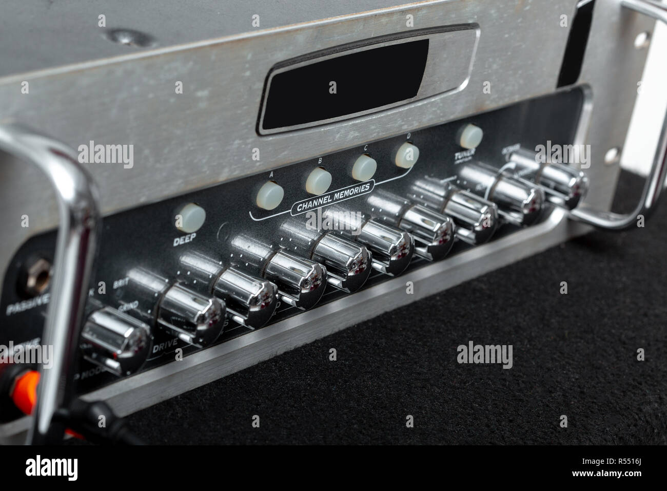 Sound Amplifier for connection to microphone and mixer Stock Photo Alamy