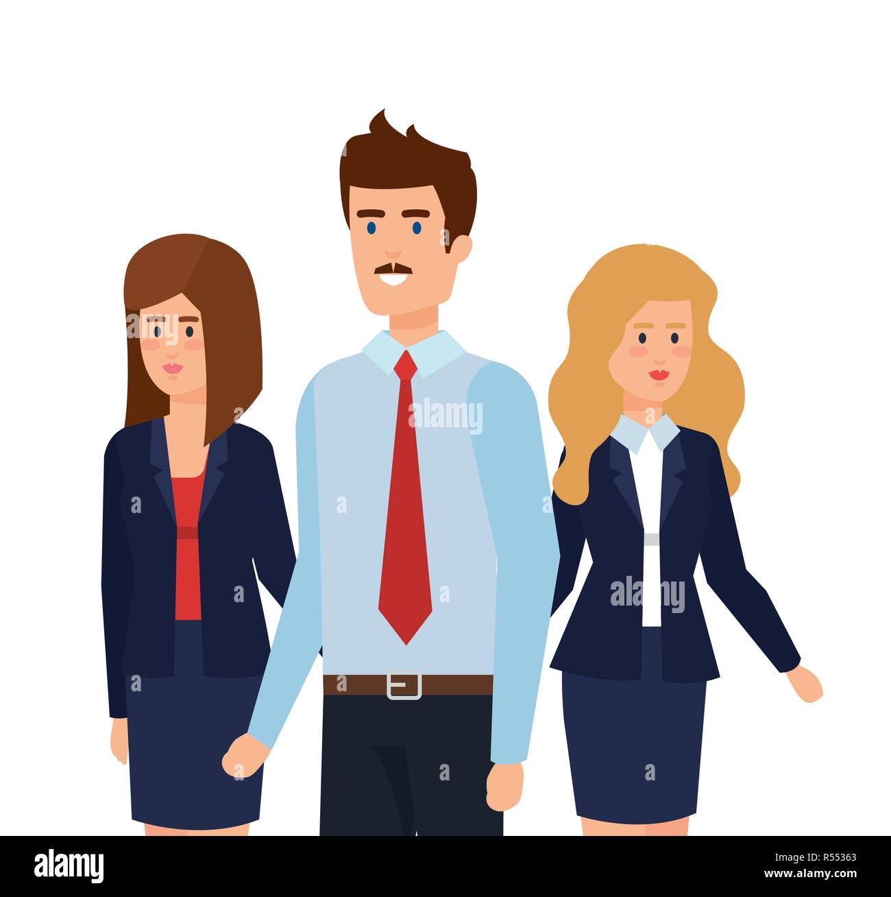 group of business people avatars characters Stock Vector Image & Art ...