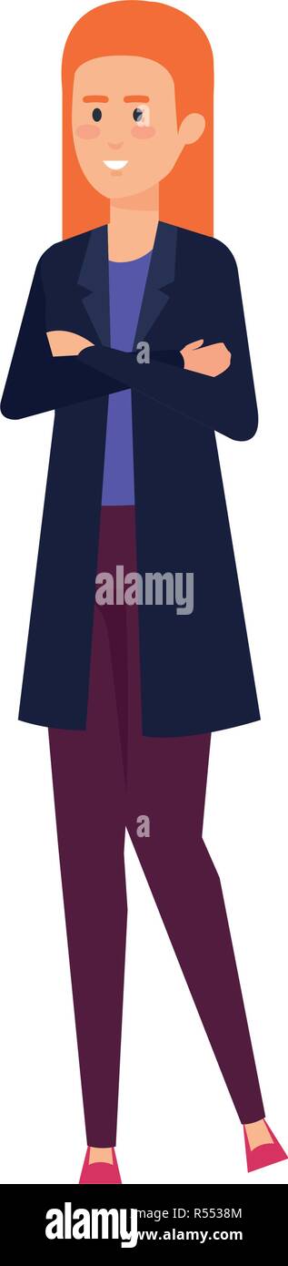 elegant businesswoman avatar character Stock Vector Image & Art - Alamy