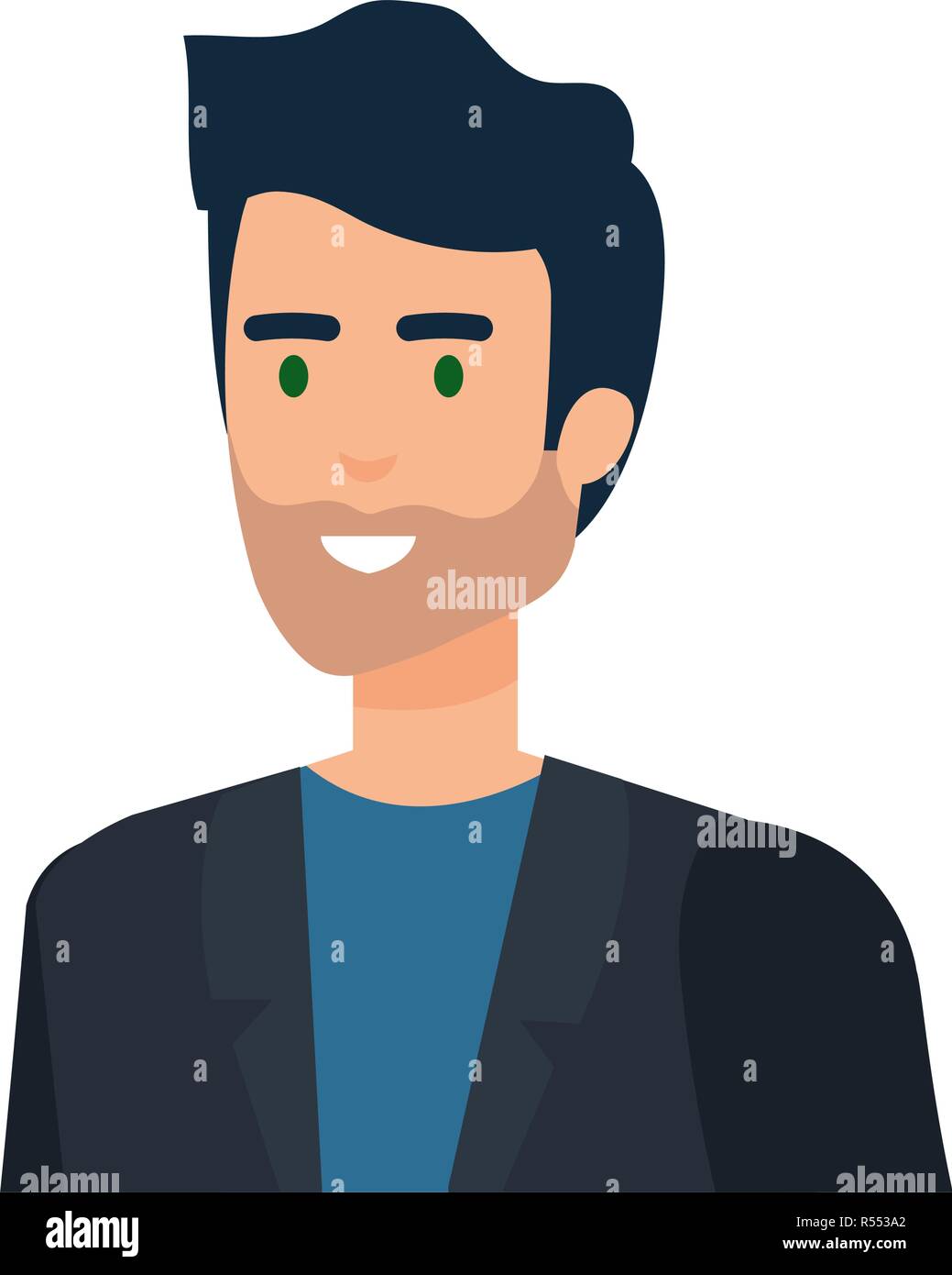 elegant businessman avatar character Stock Vector Image & Art - Alamy