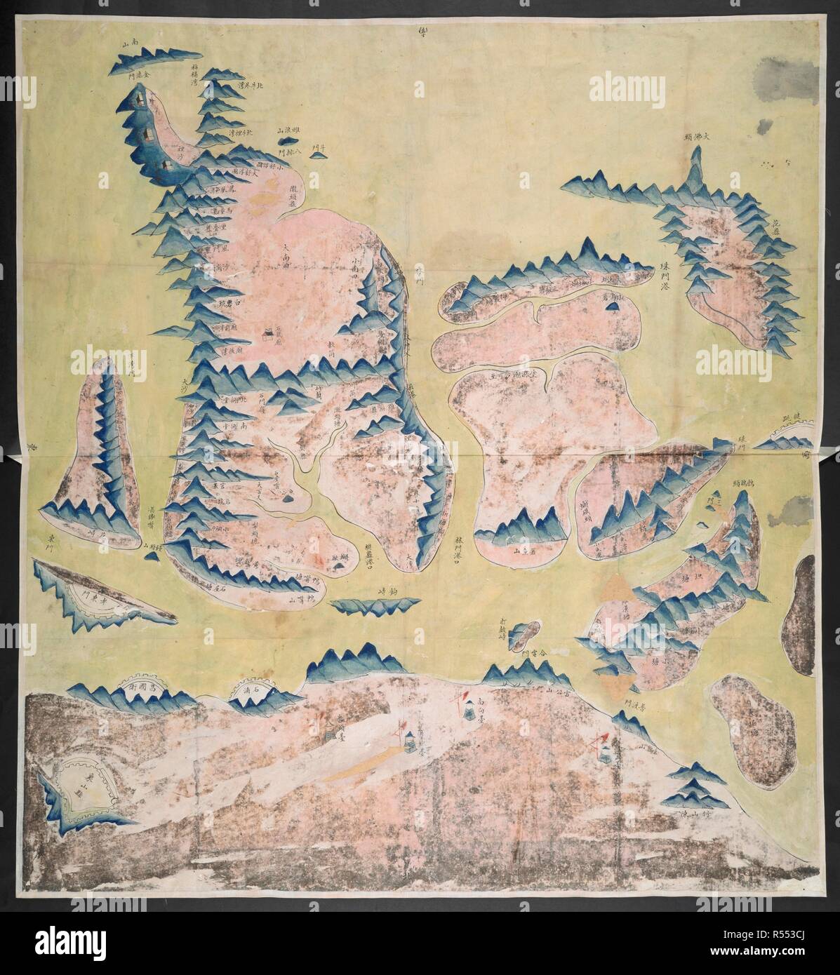 (Awaiting full caption). Sixteen Official Military Maps of China, viz