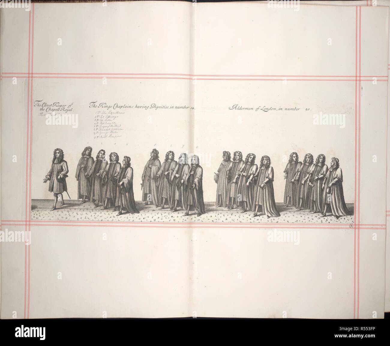 Part Of The Formal Procession For The Coronation Of James Ii The