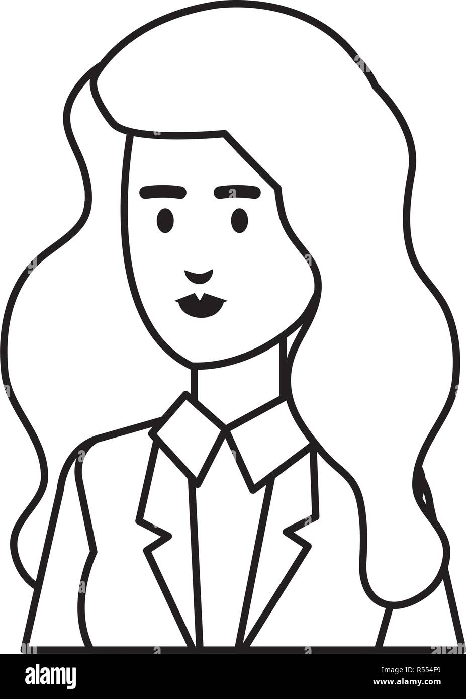 elegant businesswoman avatar character Stock Vector Image & Art - Alamy