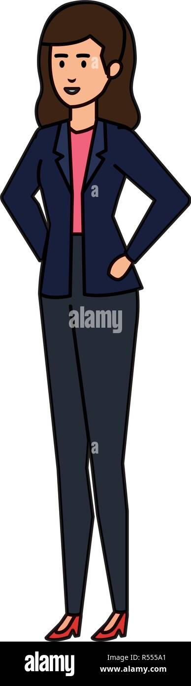 elegant businesswoman avatar character Stock Vector Image & Art - Alamy