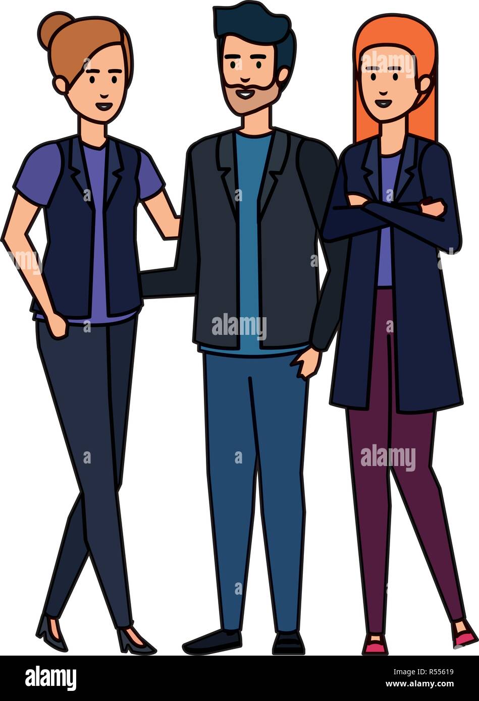 elegant business people avatars characters Stock Vector Image & Art - Alamy