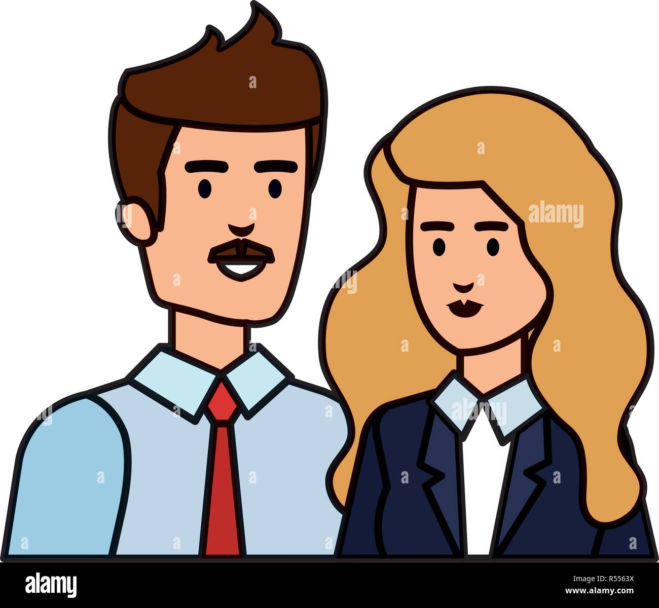 business couple avatars characters Stock Vector Image & Art - Alamy