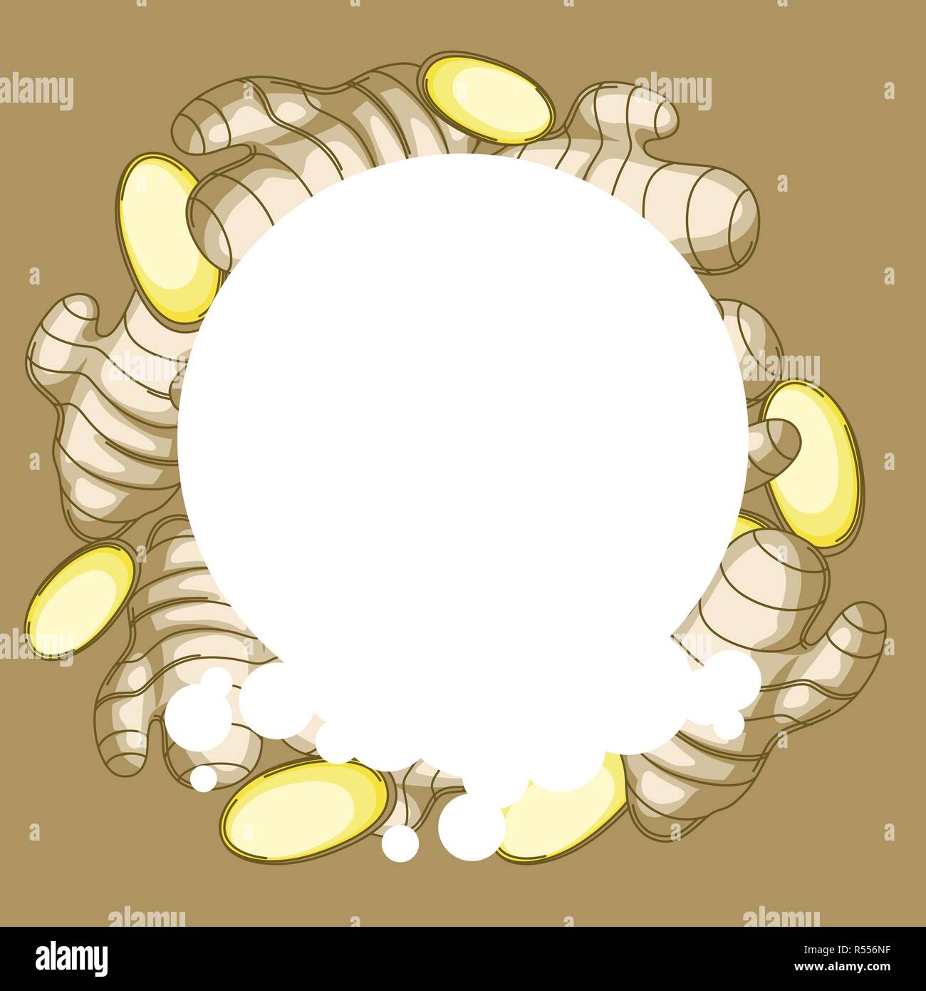 Background with ginger Stock Vector Image & Art Alamy