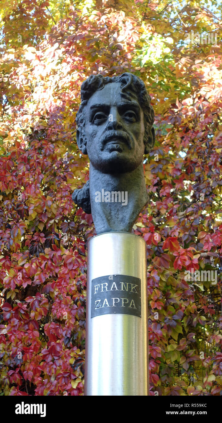 Frank Zappa in Vilnius Lithuania Europe Stock Photo
