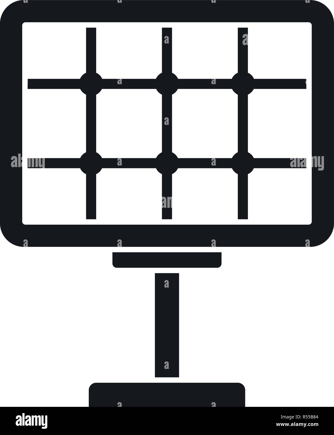 Solar panel icon. Simple illustration of solar panel vector icon for ...