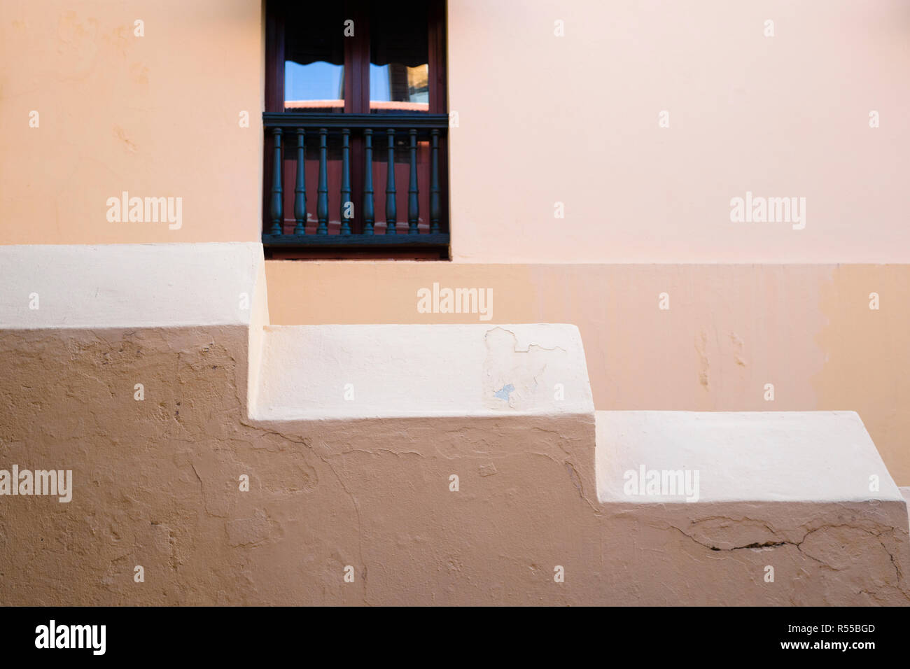 Colorful doorways and walls are a staple in the historic city center of Old San Juan on the