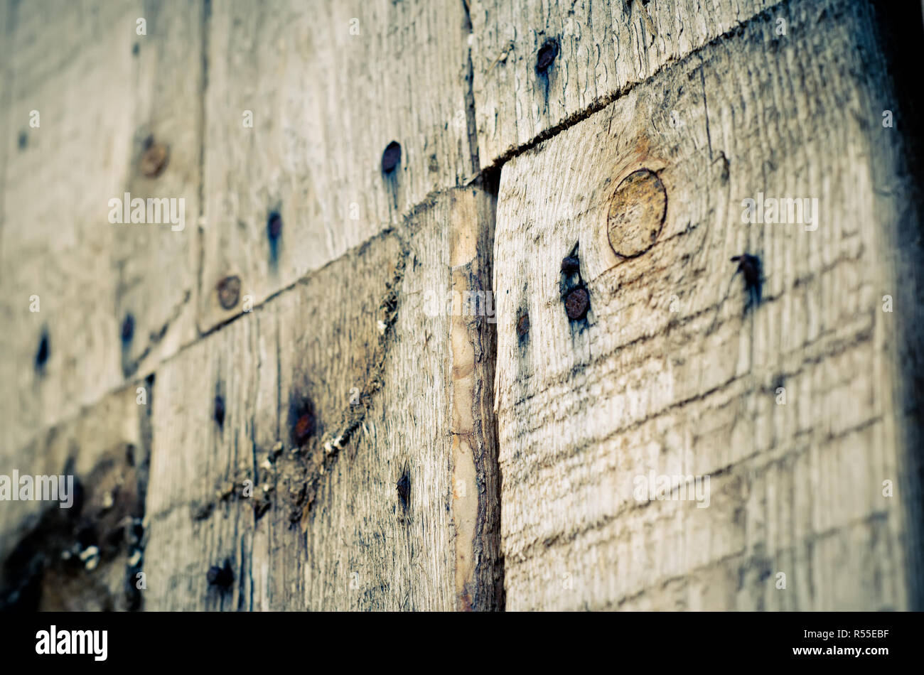 Rusty nails and wood texture hires stock photography and images Alamy