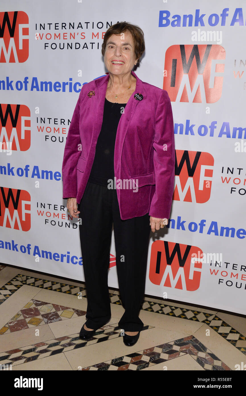 Linda Mason attends the 2018 International Women's Media Foundation's Courage In Journalism Awards at Cipriani 42nd Street on October 25, 2018 in New  Stock Photo
