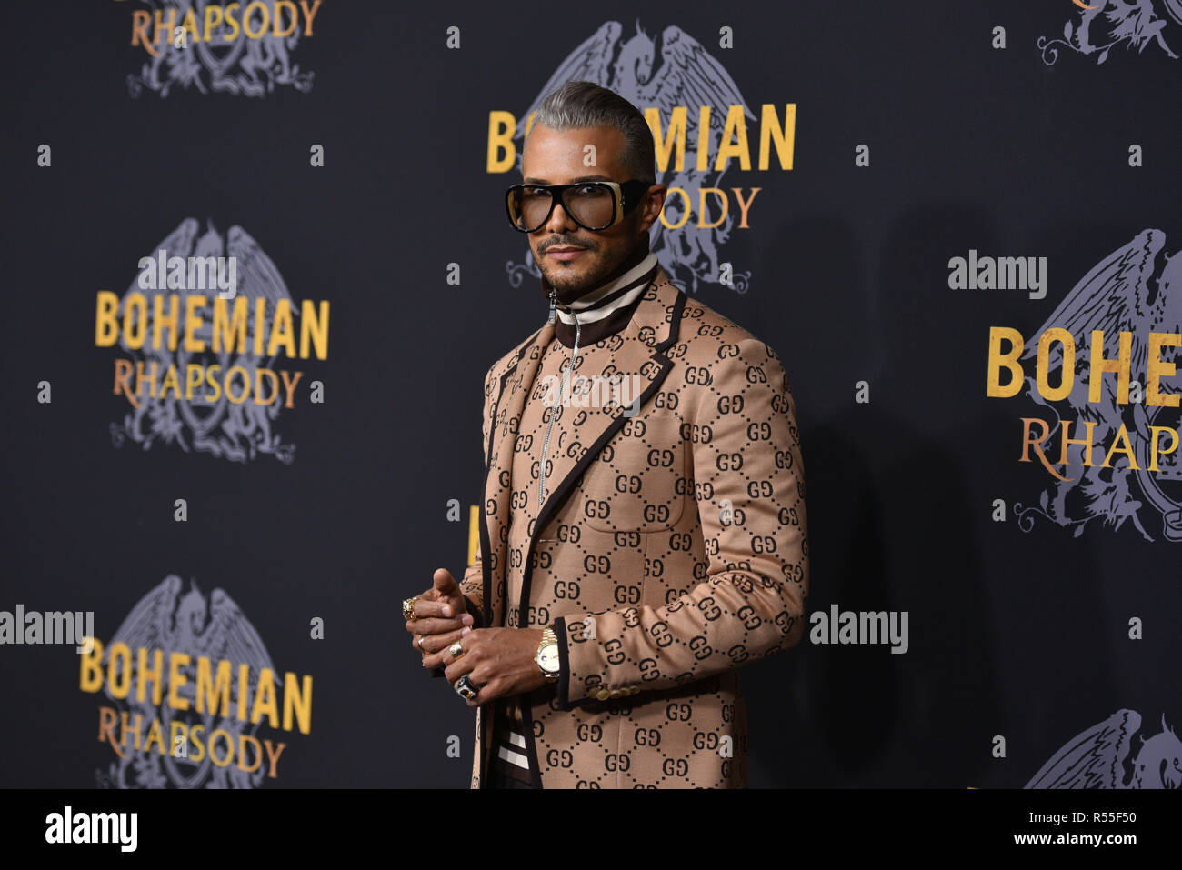 Jay Manuel attends 'Bohemian Rhapsody' New York premiere at The Paris Theatre on October 30, 2018 in New York City. Stock Photo