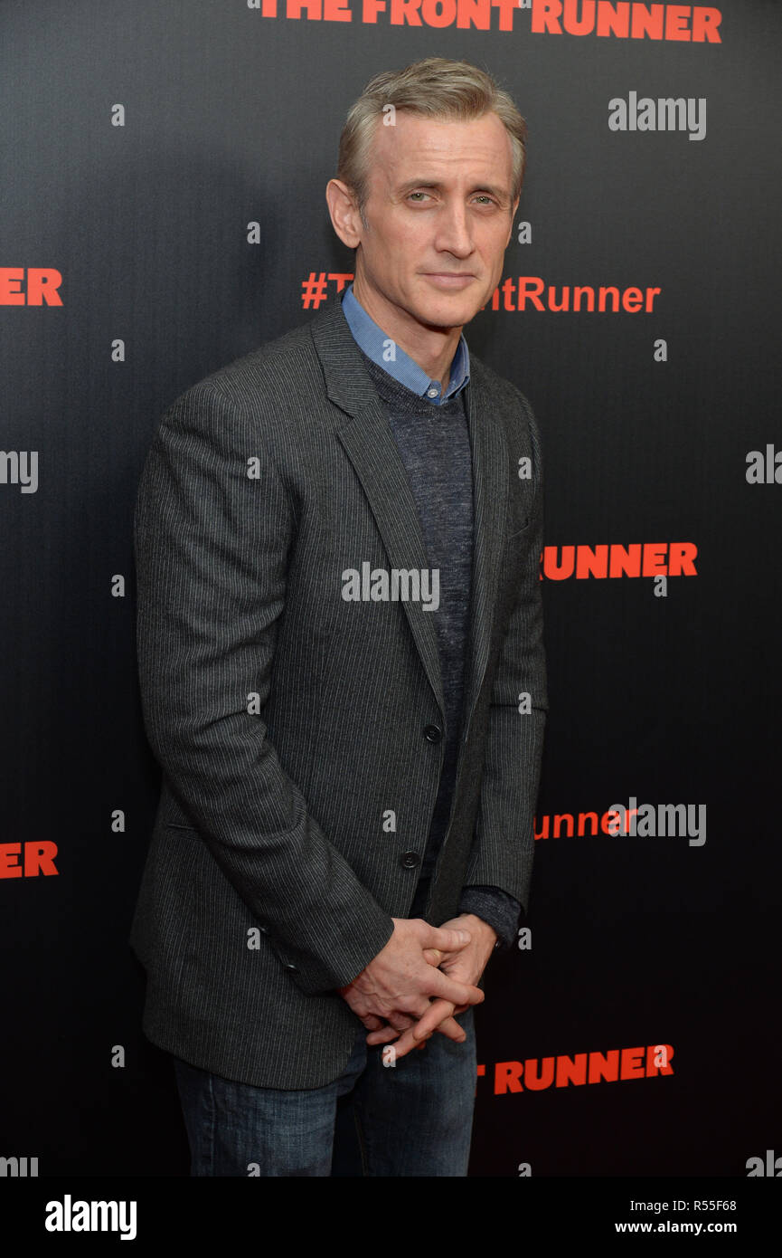 Dan Abrams attends the New York premiere of 'The Front Runner' at the Museum of Modern Art on October 30, 2018 inNew York City. Stock Photo