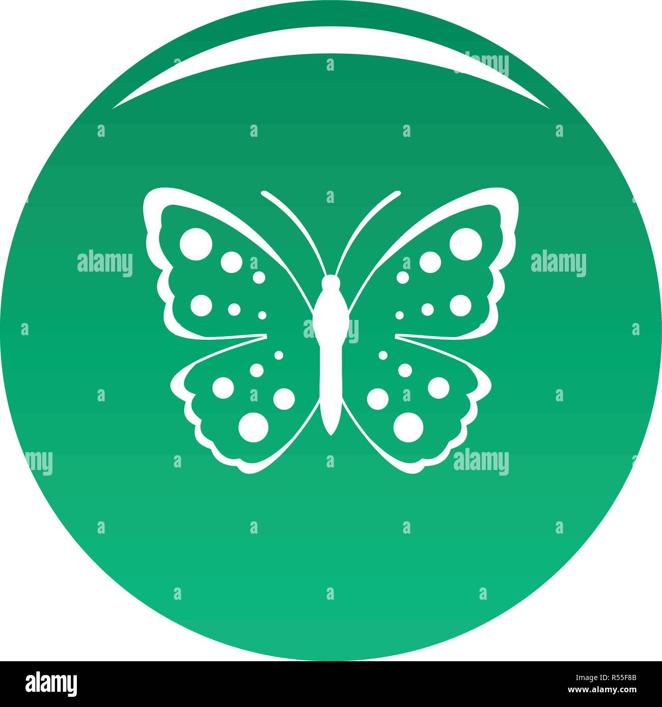Spring butterfly icon. Simple illustration of spring butterfly vector ...
