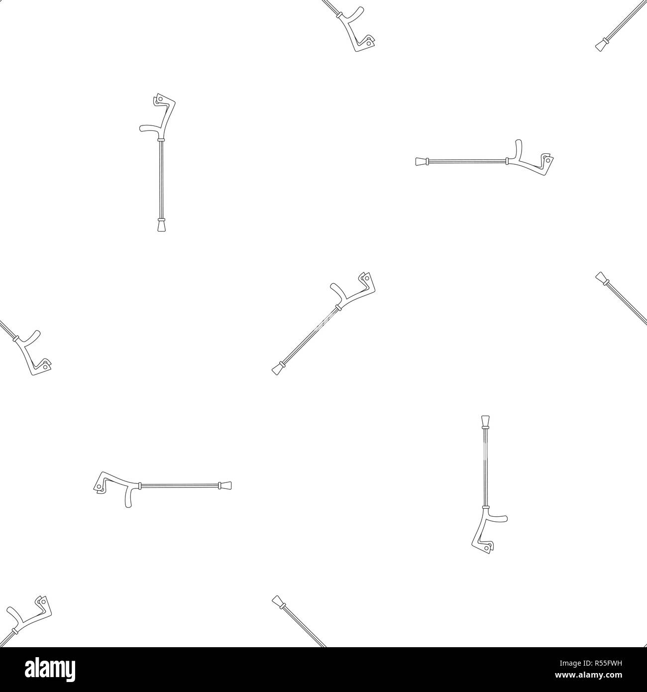 Elbow crutch pattern seamless vector repeat geometric for any web design Stock Vector