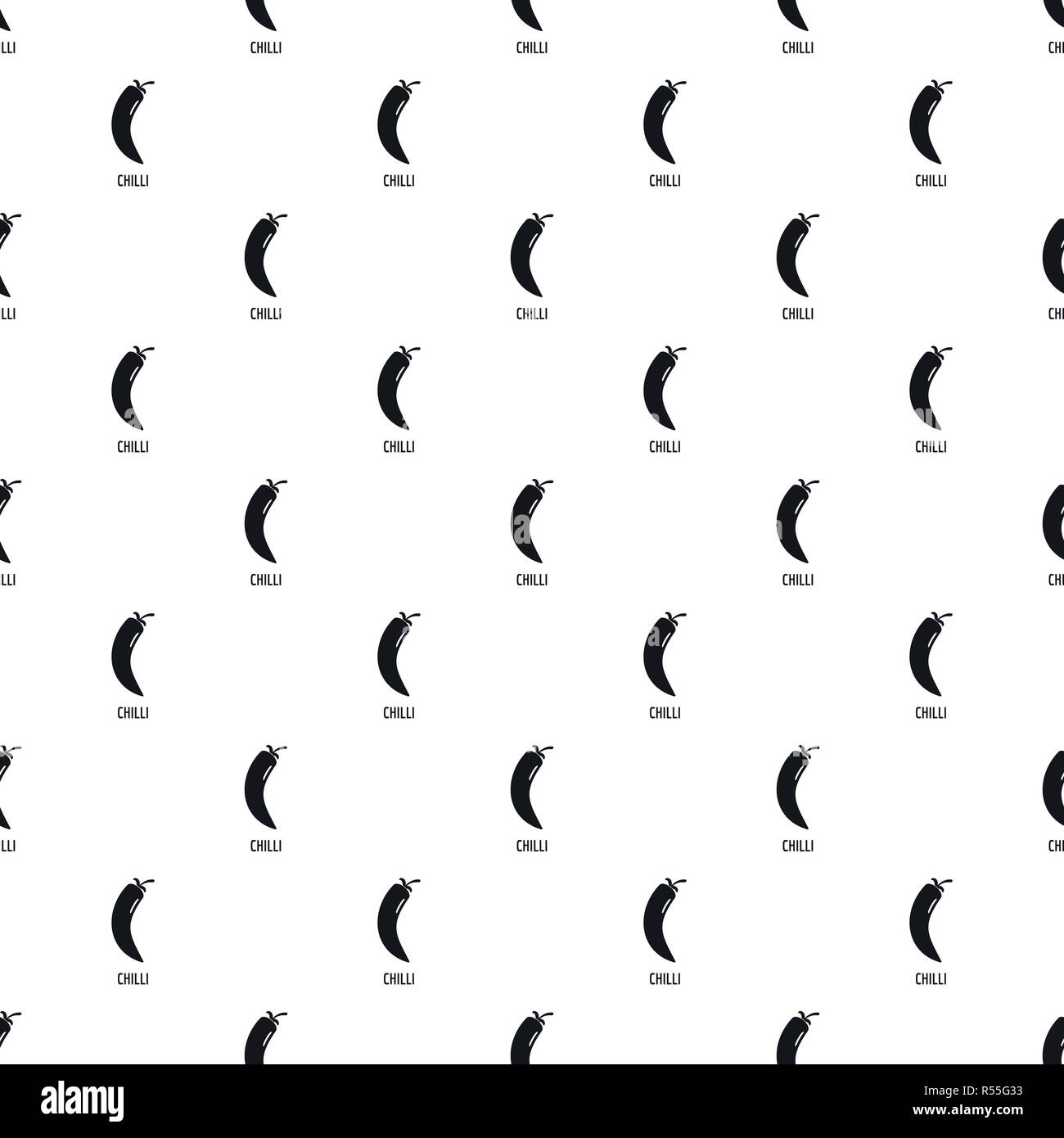 Chilli pepper pattern seamless vector repeat geometric for any web design Stock Vector