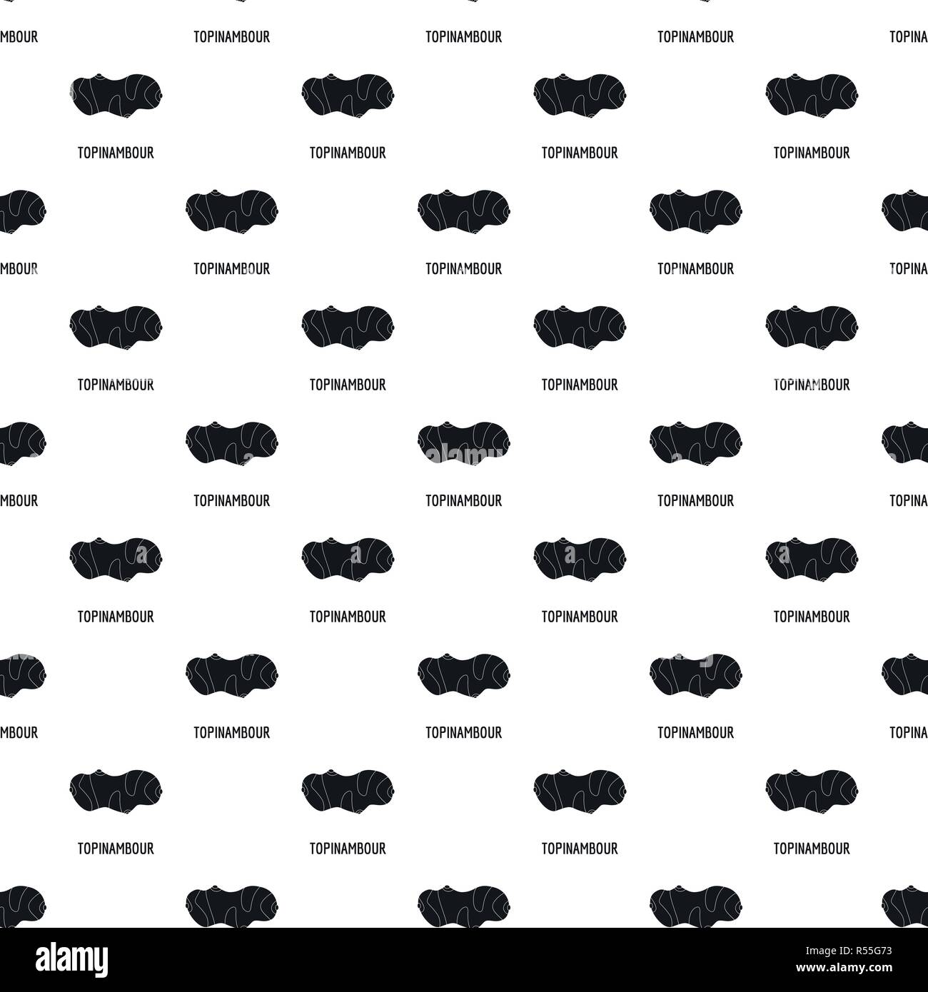 Topinambour pattern seamless vector repeat geometric for any web design Stock Vector