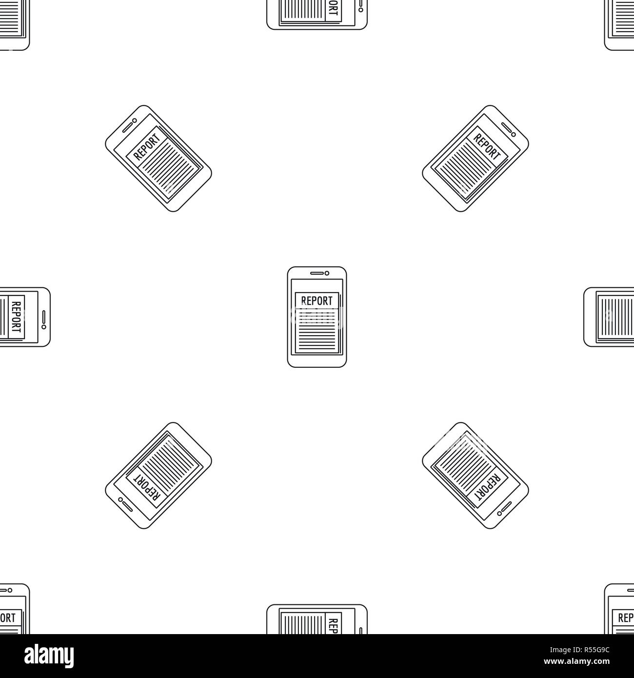Expense report pattern seamless vector repeat geometric for any web design Stock Vector