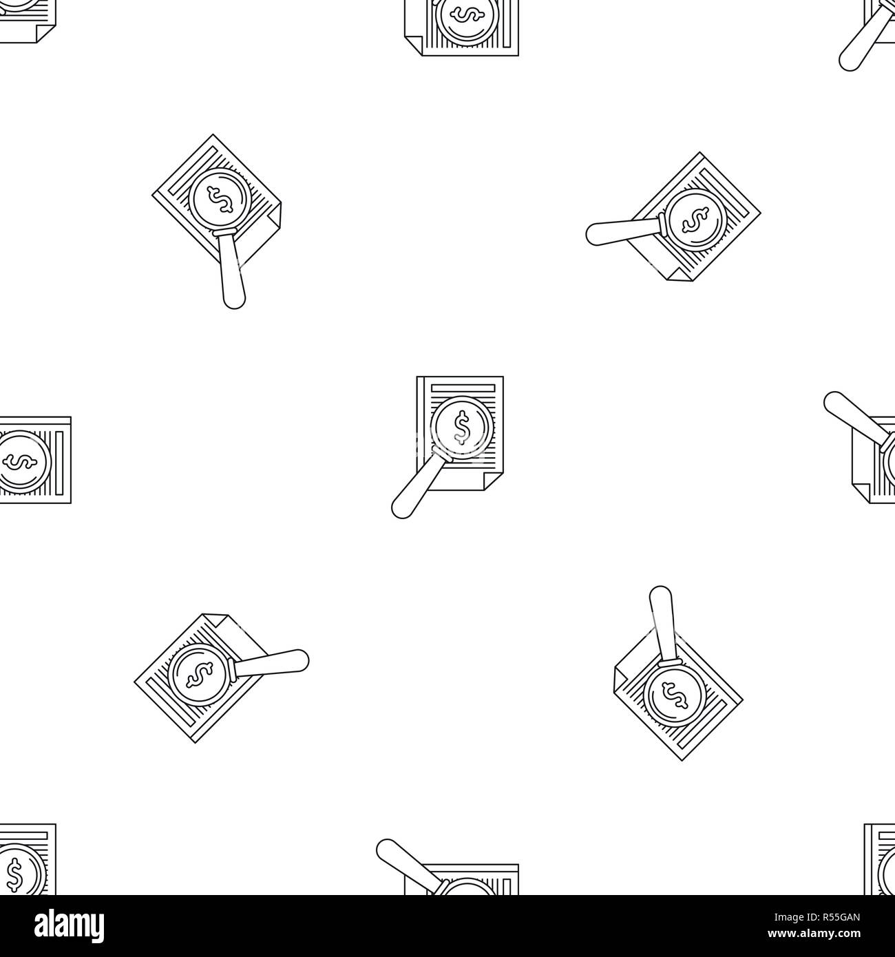 Payment paper pattern seamless vector repeat geometric for any web design Stock Vector