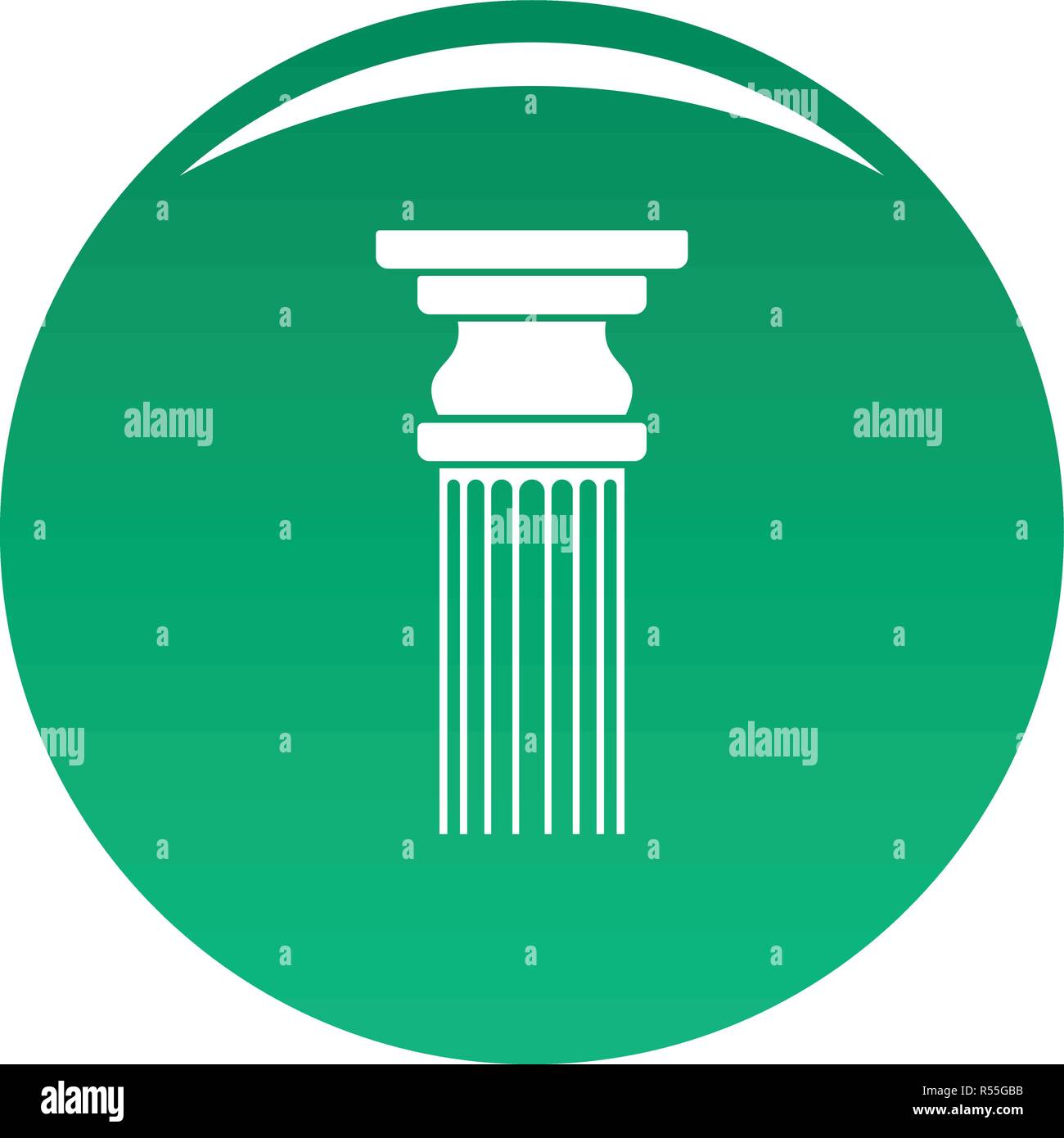 Rectangular column icon. Simple illustration of rectangular