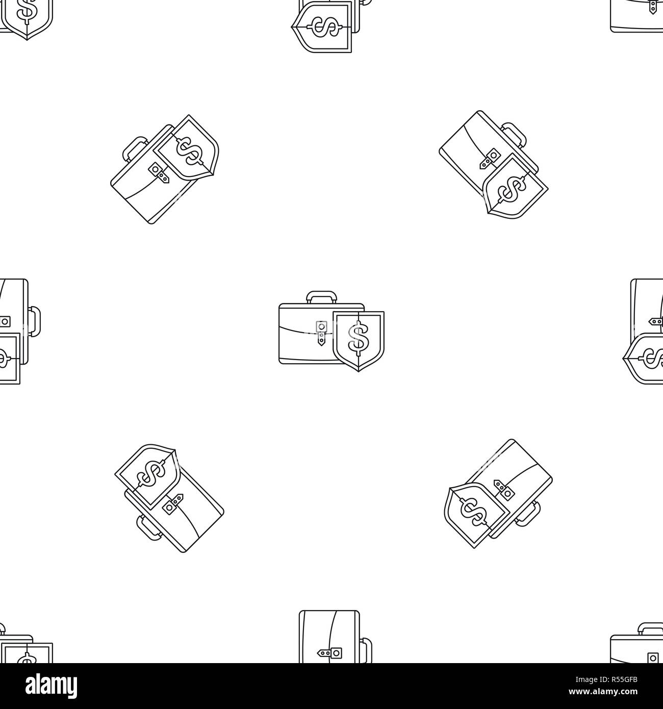 Money leather case pattern seamless vector repeat geometric for any web design Stock Vector