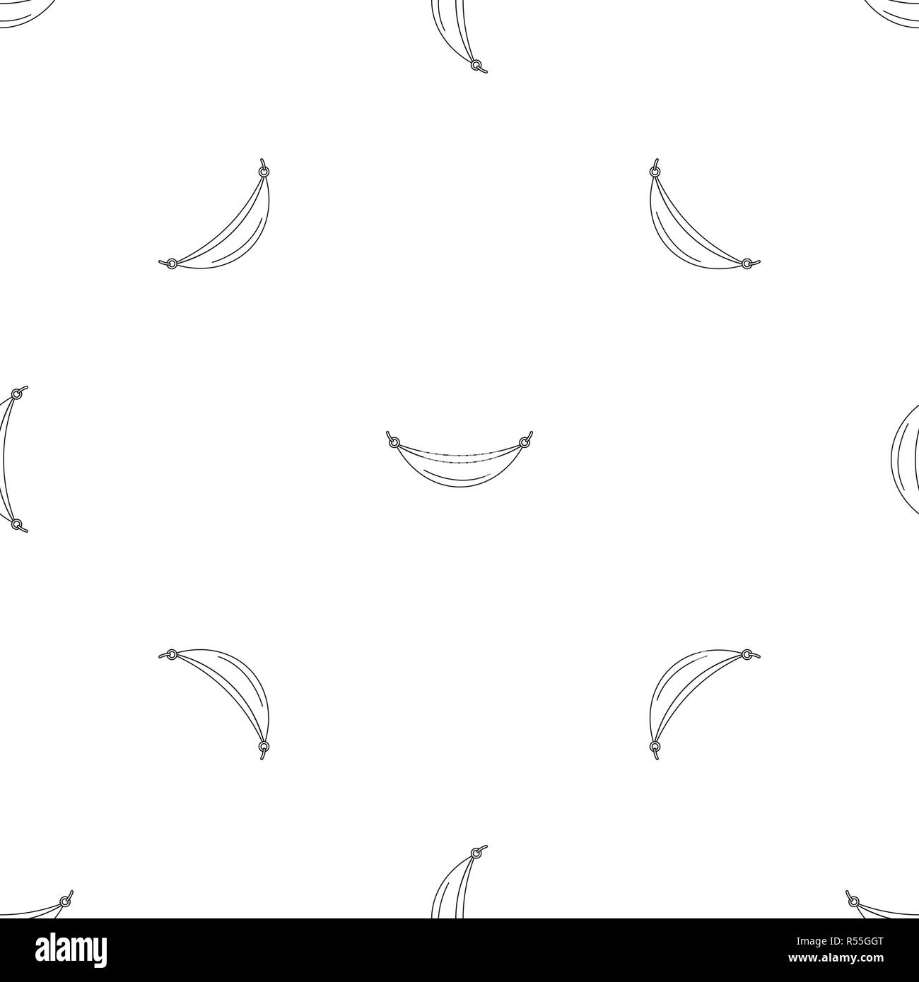 Beach hammock pattern seamless vector repeat geometric for any web design Stock Vector