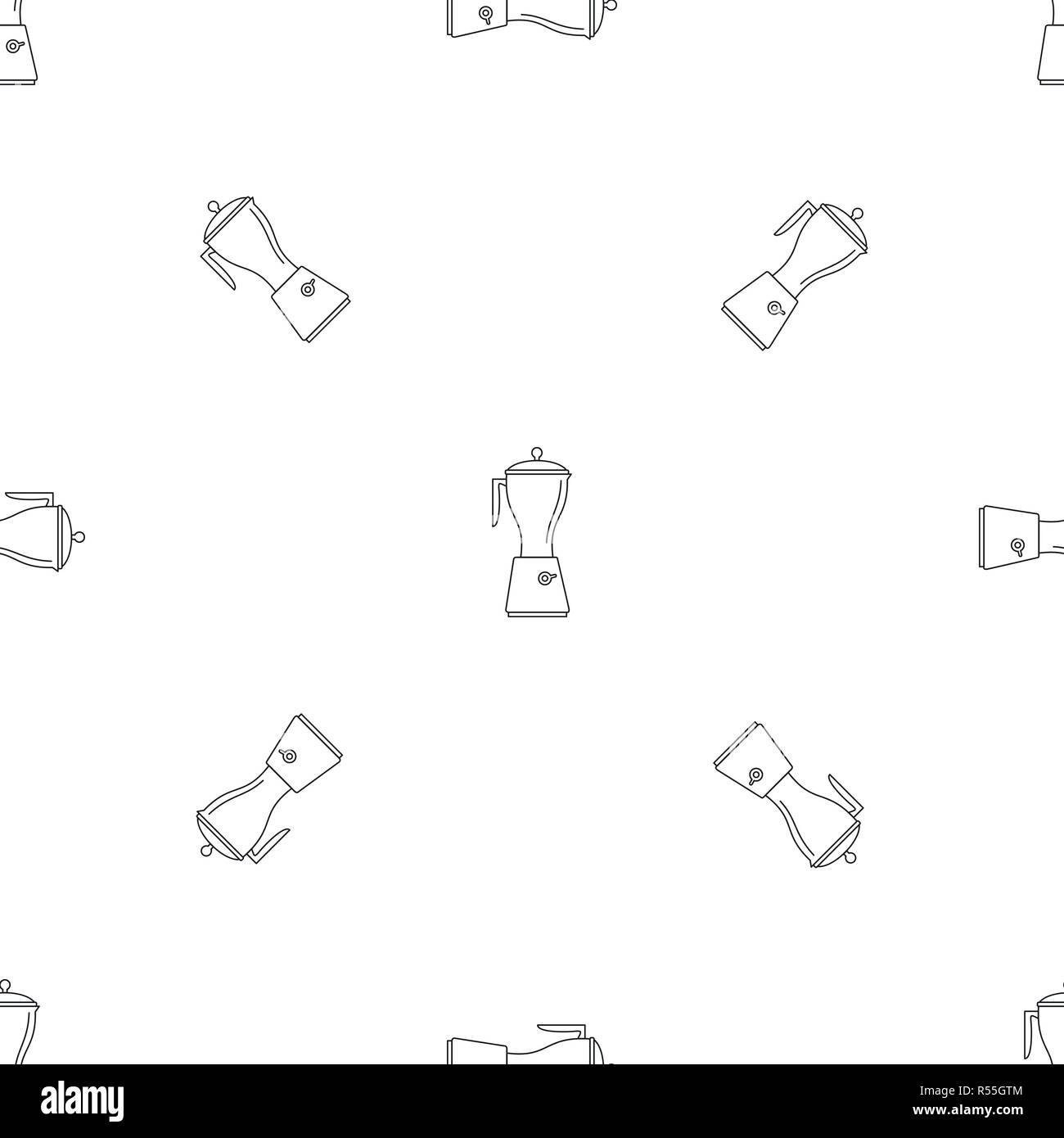 Electric mixer pattern seamless vector repeat geometric for any web design Stock Vector