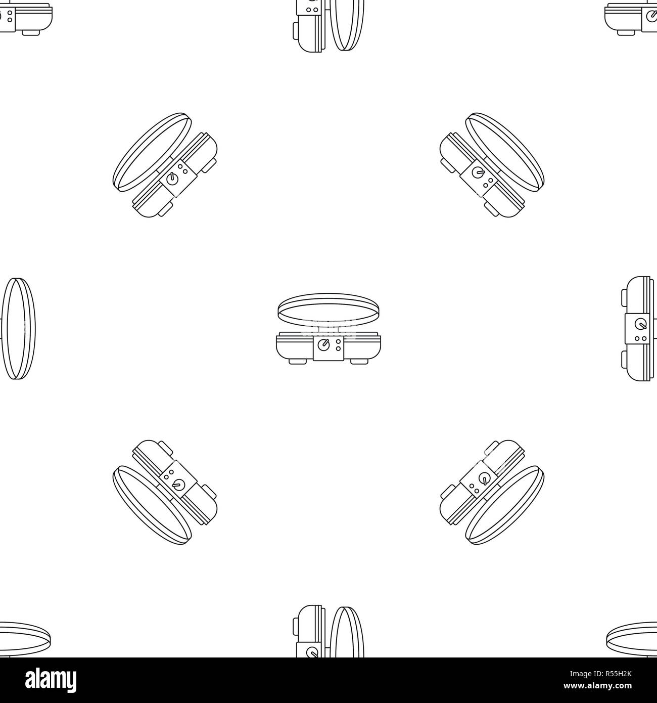 Modern waffle maker pattern seamless vector repeat geometric for any web design Stock Vector