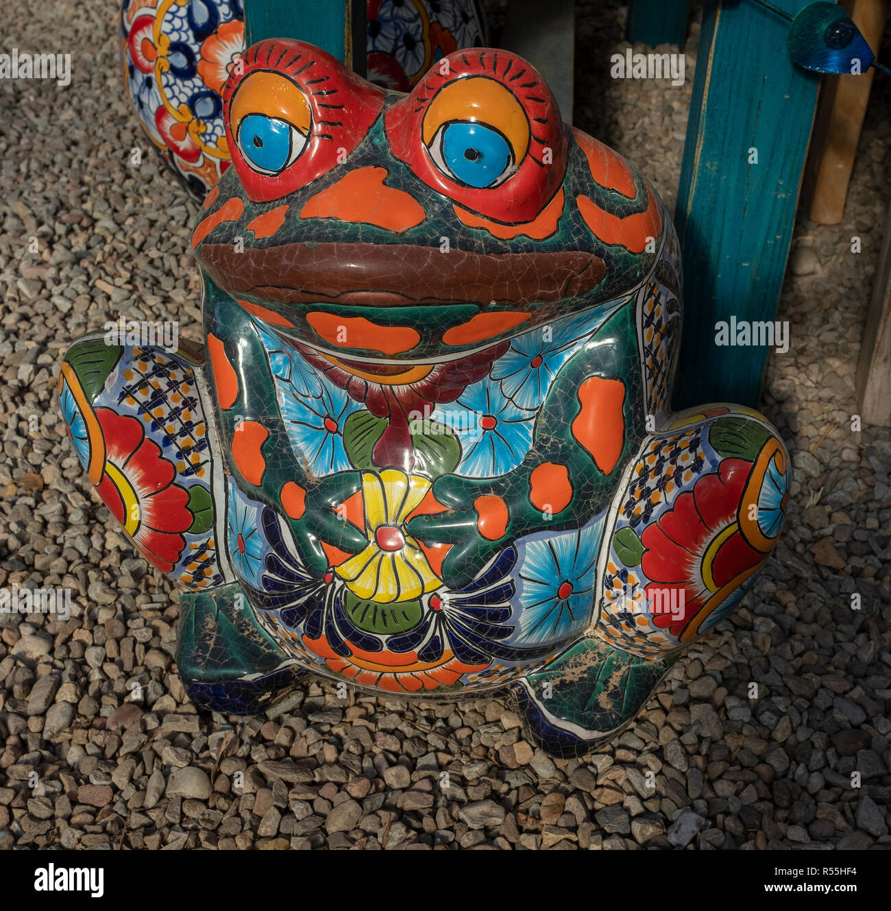 Mexican ceramic frogs Stock Photo - Alamy