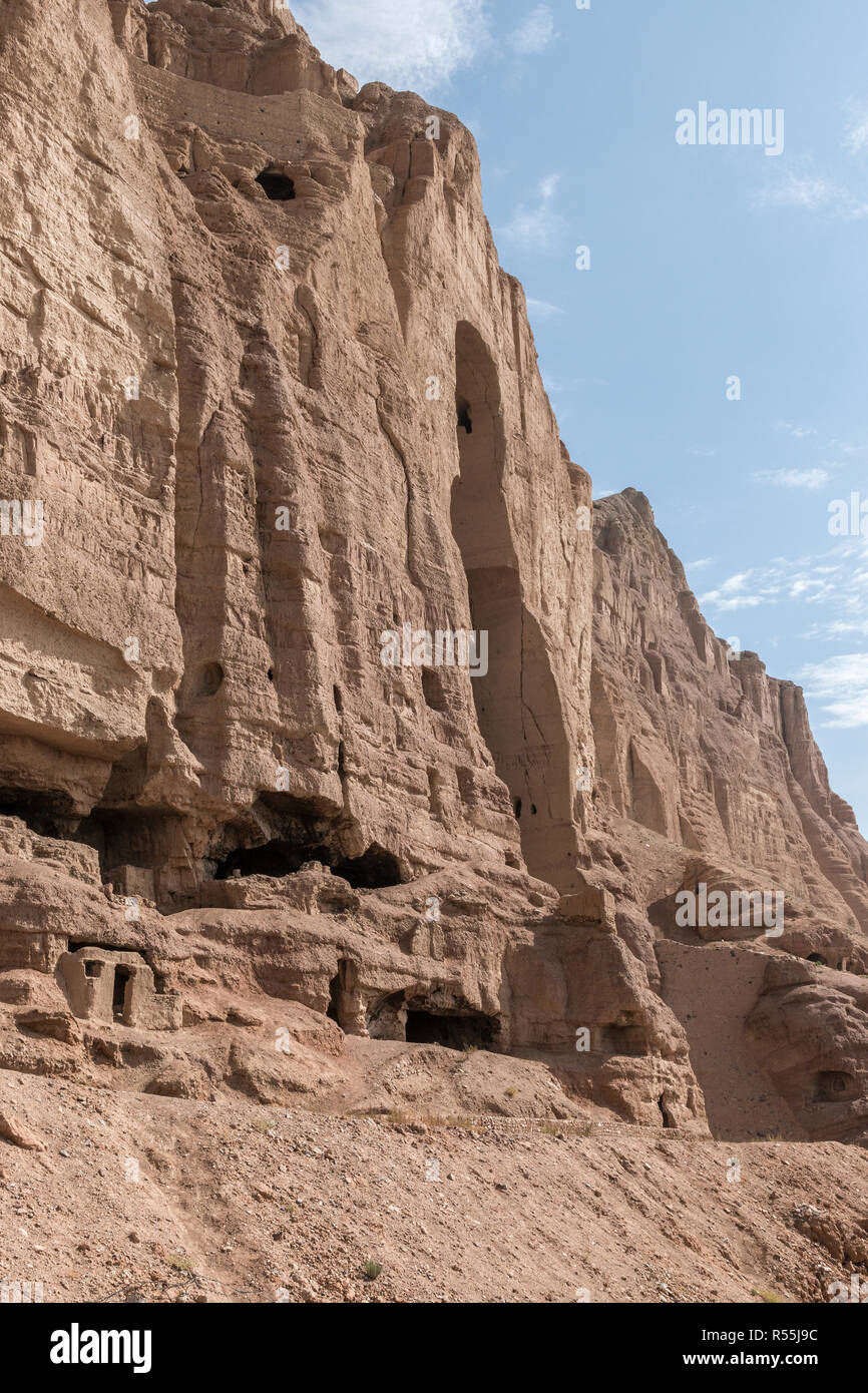 Buddhist cave temples in Bamiyan, Afghanistan Stock Photo Alamy