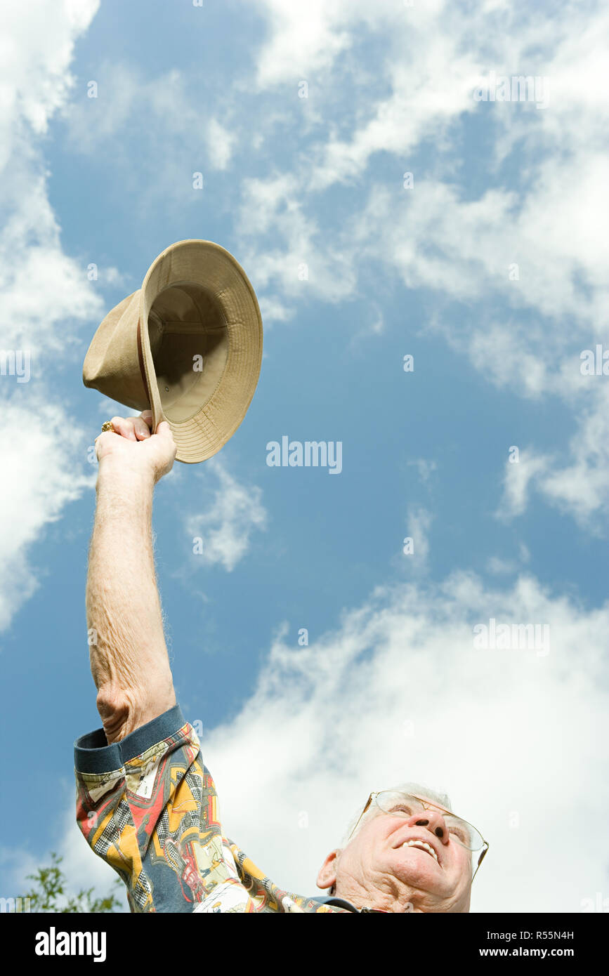 Senior lonely man celebrating hi-res stock photography and images - Alamy