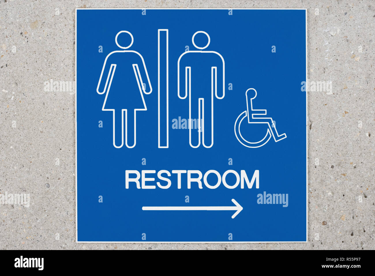Public toilet sign Stock Photo Alamy