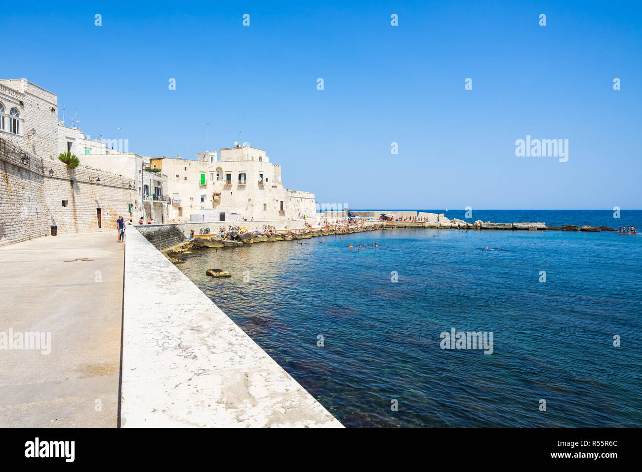 Giovinazzo Beach Viewed From Seafront Promenade Apulia Italy Stock Photo Alamy