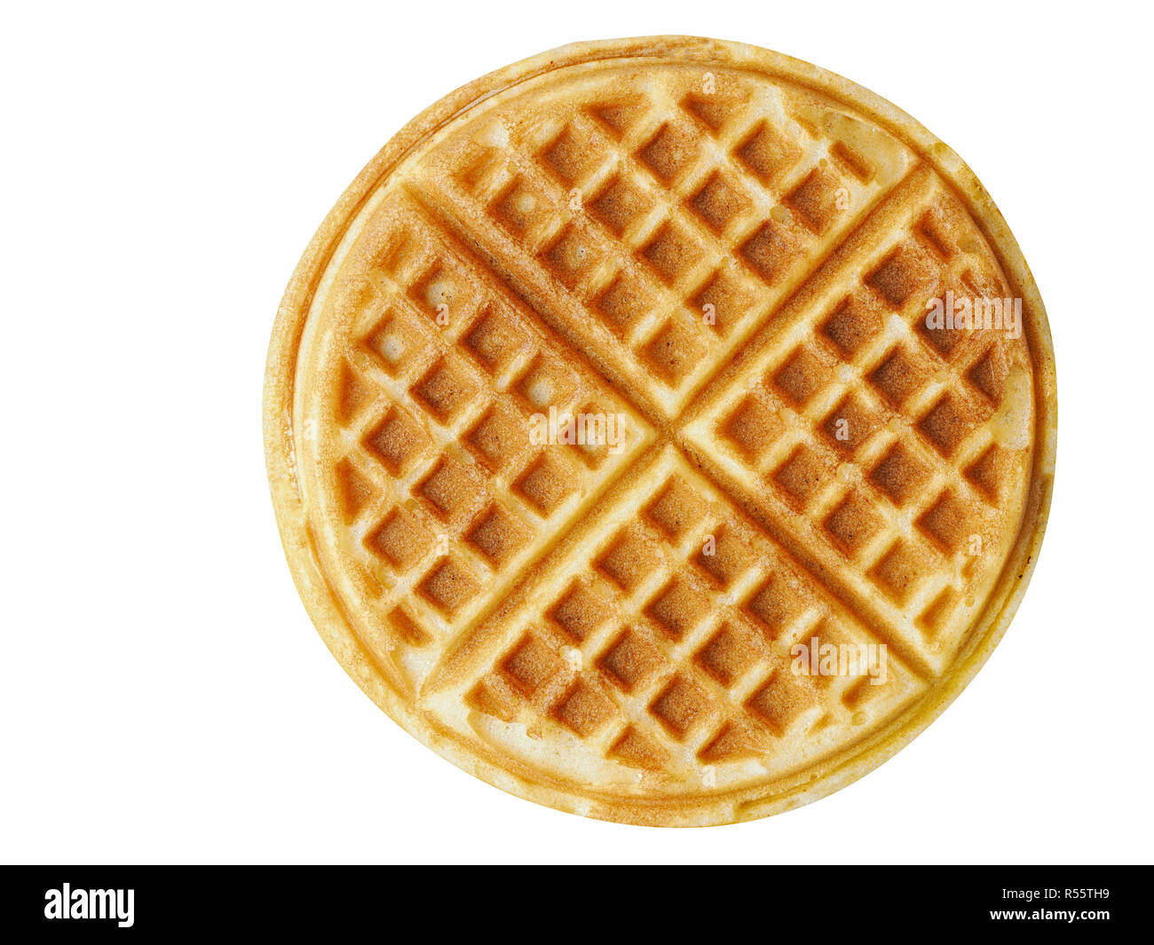 plain belgium american waffles isolated Stock Photo Alamy
