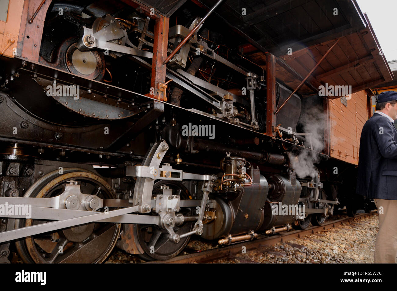 Switzerland: RhB historic steam locomotive in canton Graubünden Stock Photo  - Alamy