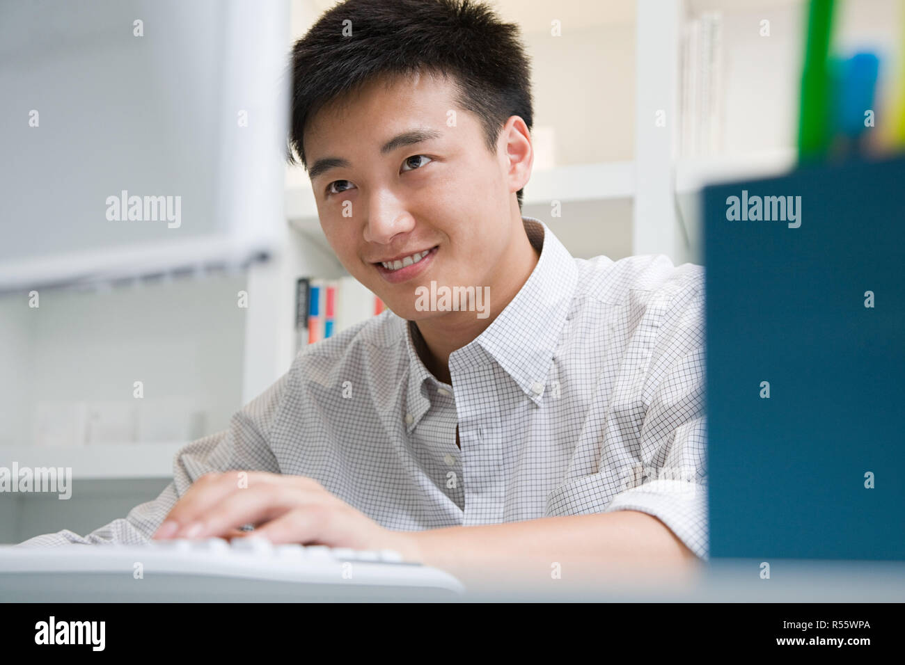 Male office worker Stock Photo