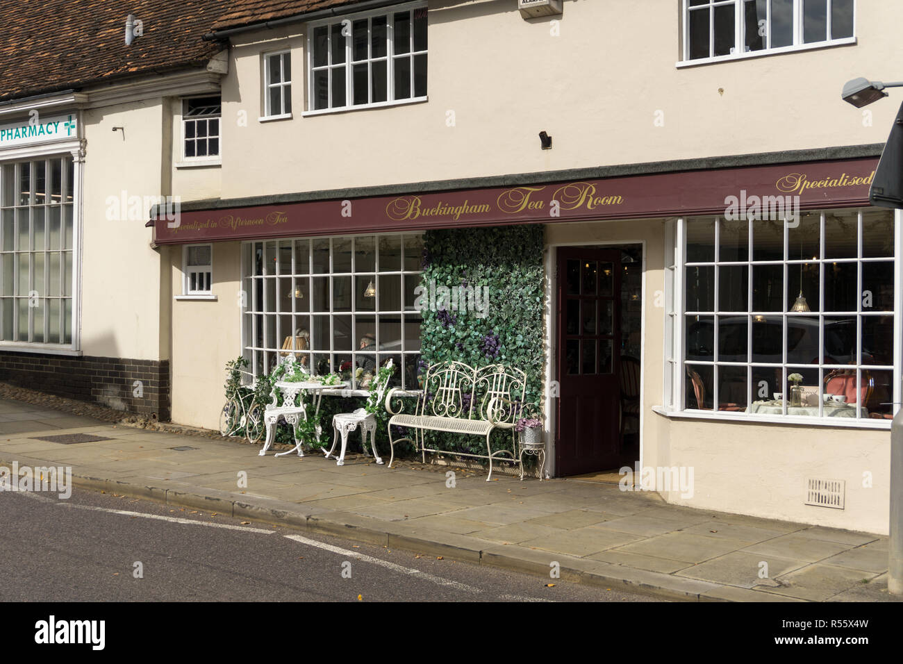 Buckingham Tea Room, a traditional cafe specialising in afternoon tea