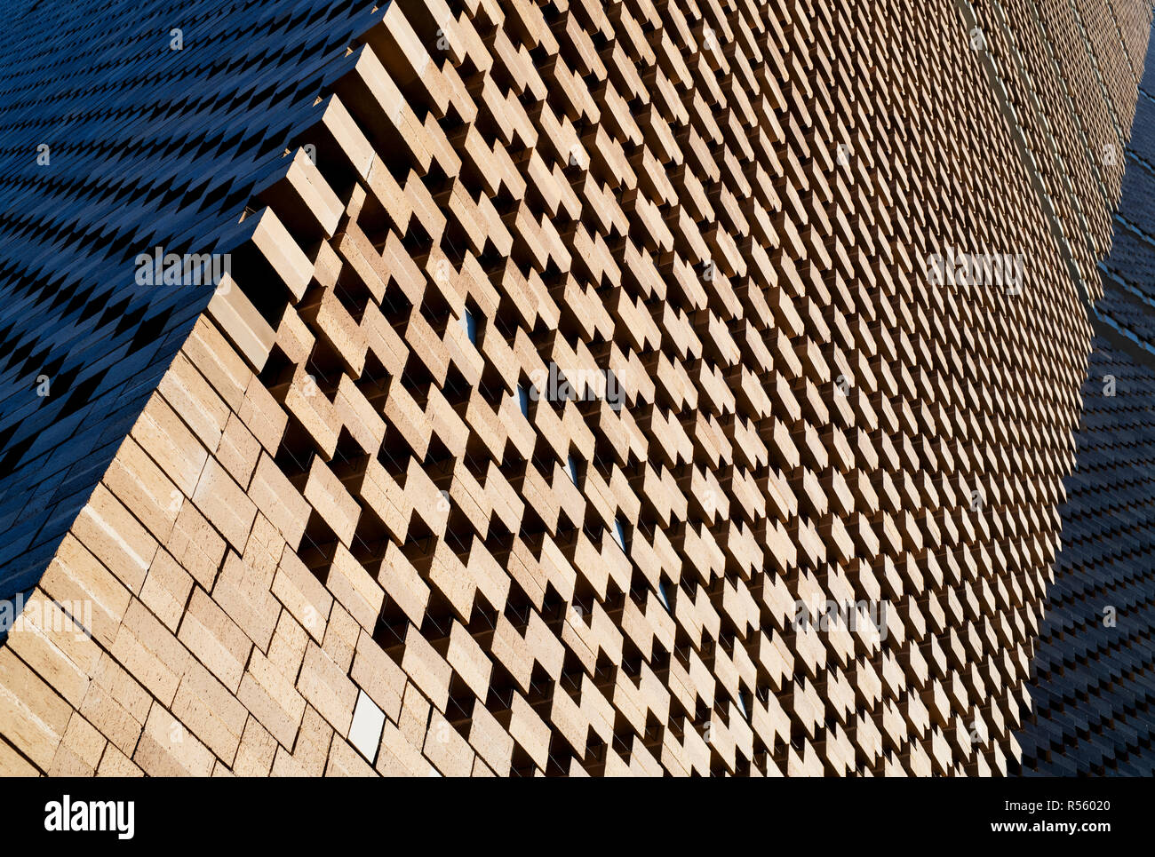 Tate Modern building architecture abstract. London, England Stock Photo