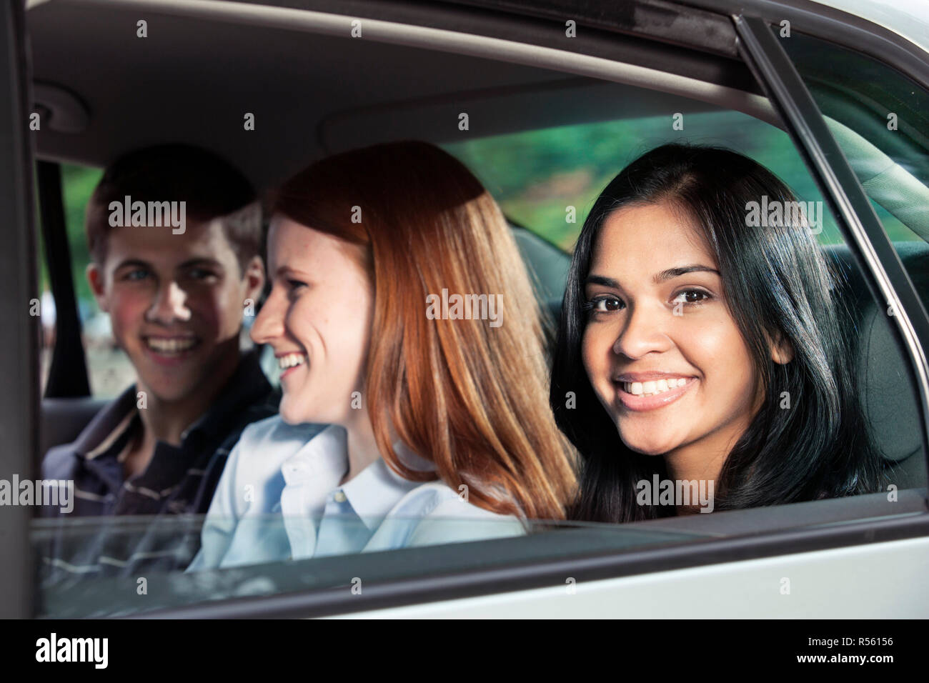 Nerdy wet car group teen beach round
