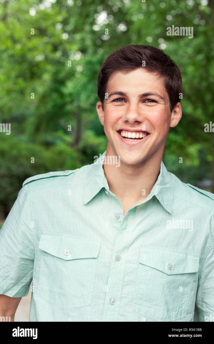Shocked glad european teen hi-res stock photography and images - Alamy