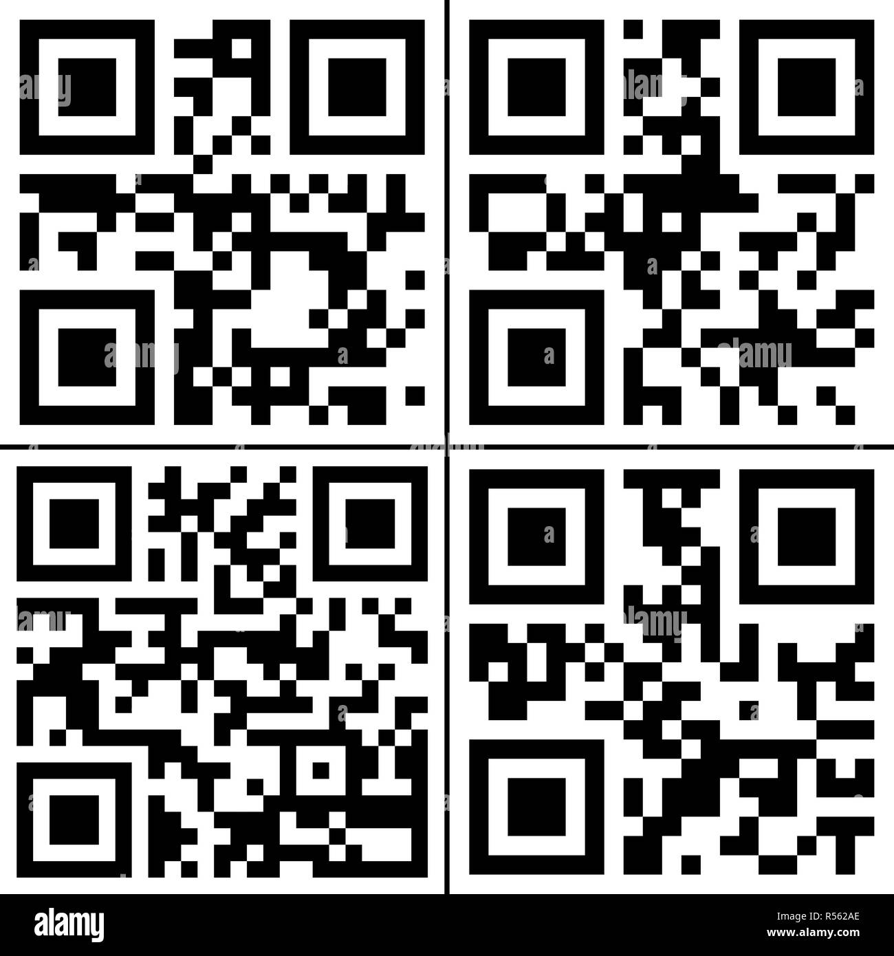 QR codes collection Stock Photo Alamy