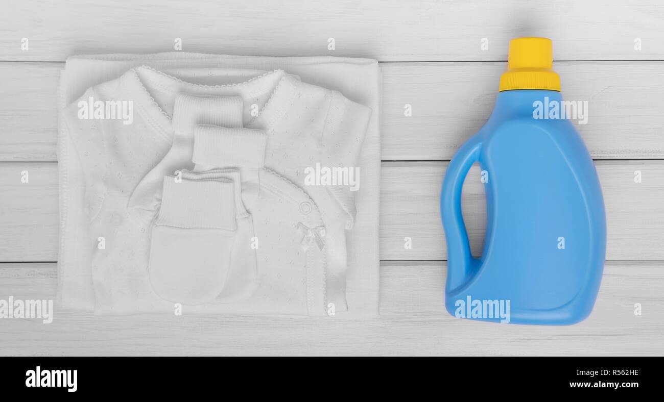 Gentle detergent for washing baby clothes Stock Photo Alamy